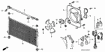 38615P0A000 - Body/Air Conditioning: SHROUD, AIR CONDITIONER for Honda Image