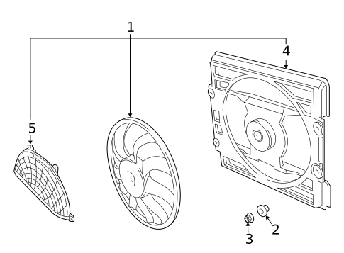Condenser Fan for 1997 BMW 740iL #0