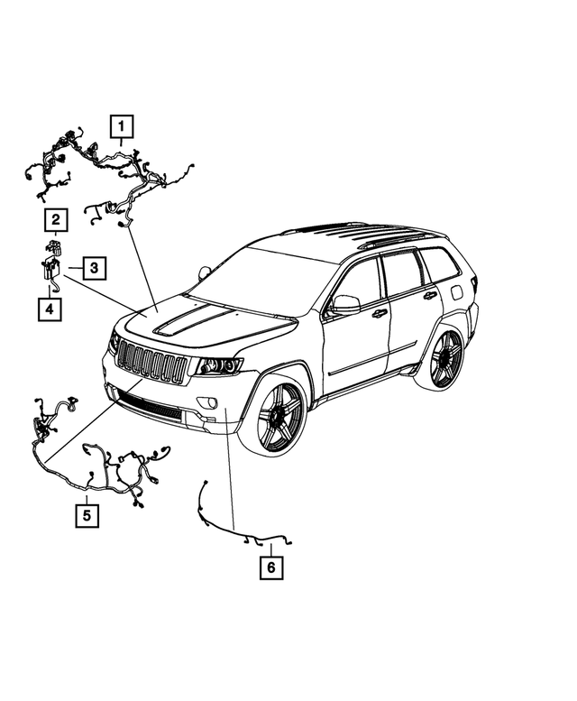 68087967AE - : Front End Module Wiring for Mopar Image