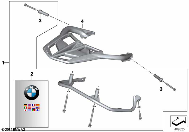 71607719744 - Luggage &amp; Storage: Set Case Holder -  for BMW-Motorrad Image