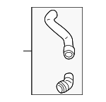1J0122101R - Cooling System: Upper Hose for Volkswagen Image