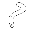 1J0121058AC - Cooling System: Engine Coolant Hose for Volkswagen Image