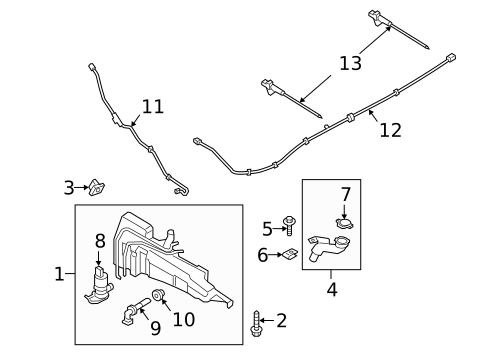 Washer Components for 2023 Ford Escape #0