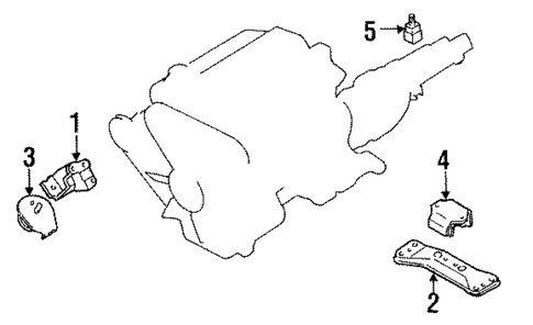 Engine Mounting for 1992 INFINITI M30 #0
