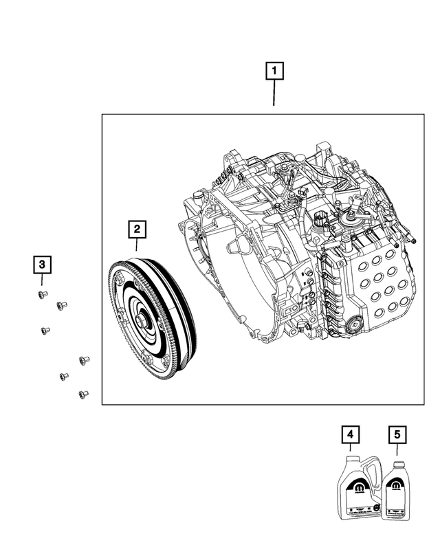 R8219825AC - 6F24; 6-Speed; Automatic Transaxle: With Torque Converter Transmission, Remanufactured for Mopar Image