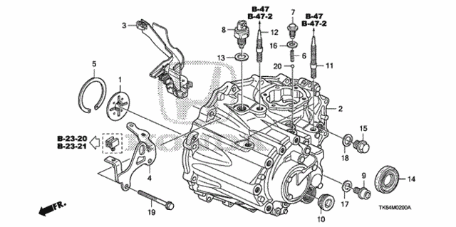 MT Transmission Case for 2012 Honda Fit #0