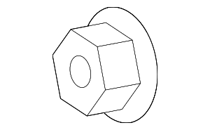 N02300212 - Suspension: Ft Upper Control Arm Retainer Nut for Porsche Image