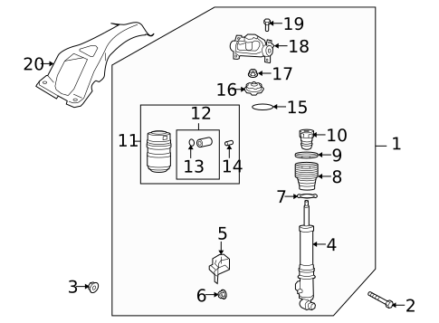 Shocks & Components for 2010 Porsche Cayenne #2