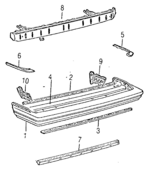5261522070 - Body: Energy Absorber for Toyota: Cressida Image
