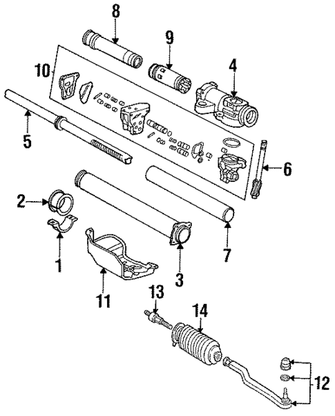 Steering Gear & Linkage for 1990 Honda Accord #0