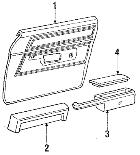 Interior Trim - Door for 1985 Mercury Grand Marquis #0