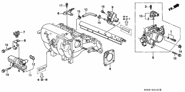Throttle Body (2) for 1997 Honda Civic #0
