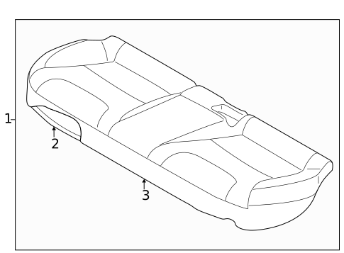 Rear Seat Components for 2023 Kia Niro #2