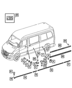 68015030AA - Interior Trim: Spacer for Mopar Image