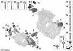 22116856297 - Engine and Transmission Suspension: Engine Supporting Bracket for BMW: i8 Image image