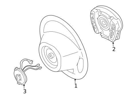 Steering Wheel & Trim for 2003 Mercedes-Benz ML 500 #0