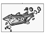 8301D250 - : Headlamp Assembly for Mitsubishi: Outlander, Outlander PHEV Image