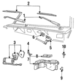 ZZL067510A - : Washer Nozzle for Mazda: B2300, B3000, B4000, Navajo Image