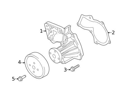 Water Pump & Related Components for 2016 Ford Escape #0