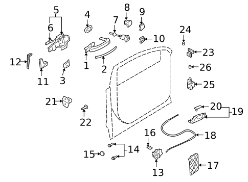 Front Door for 2013 Audi Q7 #1