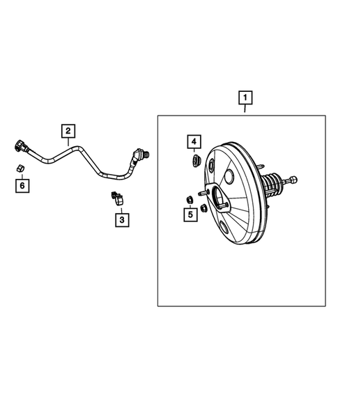 Power Brake Booster for 2019 Fiat 500 #0