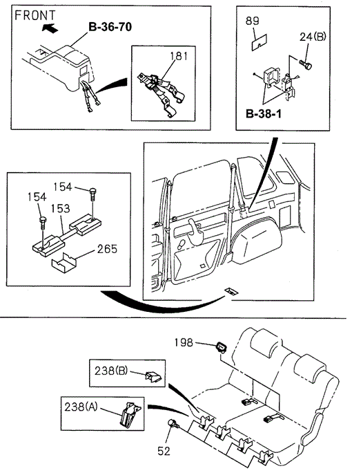 Rear Seat (Striker) for 1996 Acura SLX #0