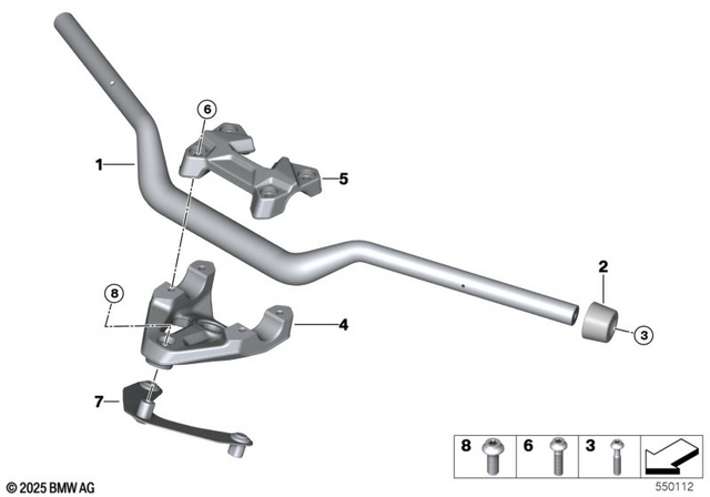32718404641 - Steering: Handlebar Vibration Absorber -  for BMW-Motorrad Image
