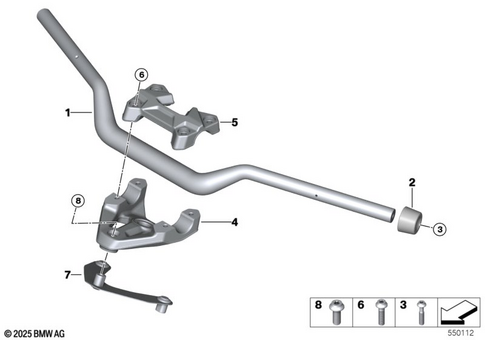 Motorcycle Handlebars for 2025 BMW-Motorrad R 1300 RT #0