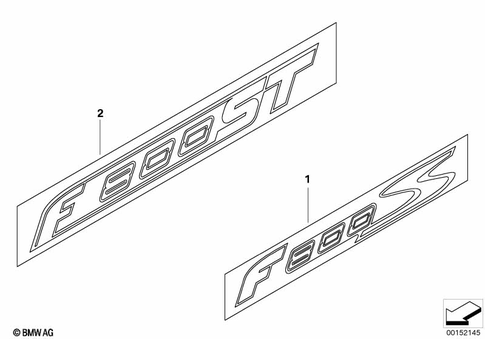 Stickers, Labels, Adhesive Film Strips for 2008 BMW-Motorrad F 800 S #0