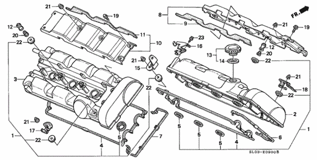 Cylinder Head Cover for 1993 Acura NSX #0