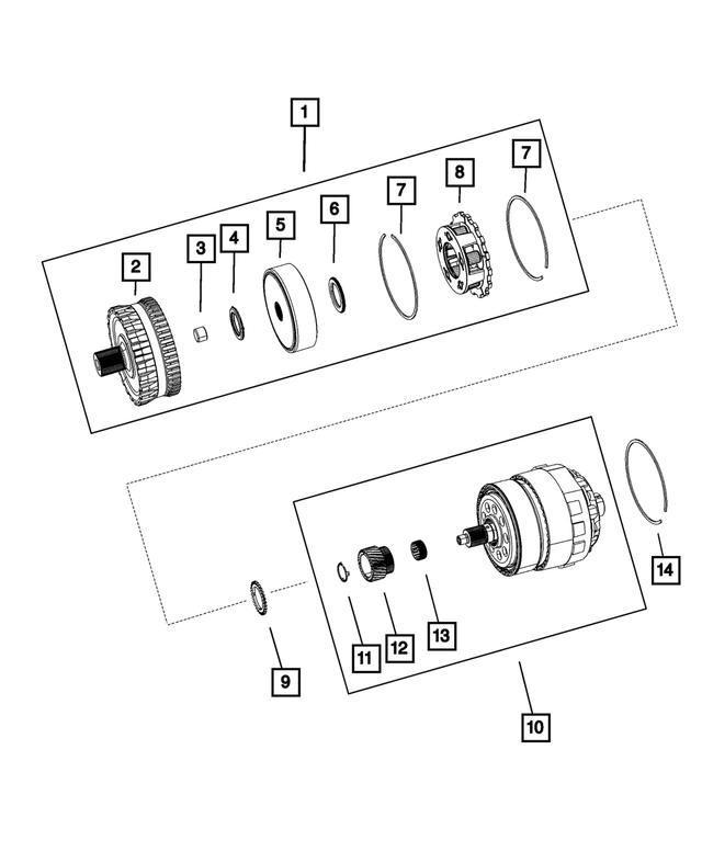 5078643AA - 62TE; 6-Speed; Automatic Transaxle: Thrust Needle Bearing for Mopar Image