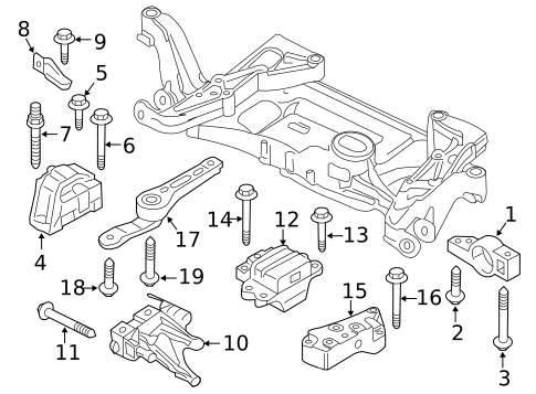 Engine & Trans Mounting for 2012 Volkswagen Jetta #4