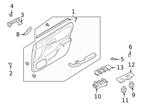 Door for 2000 Subaru Impreza #0