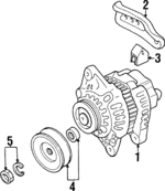 Z50518300R00 - : Alternator for Mazda Image