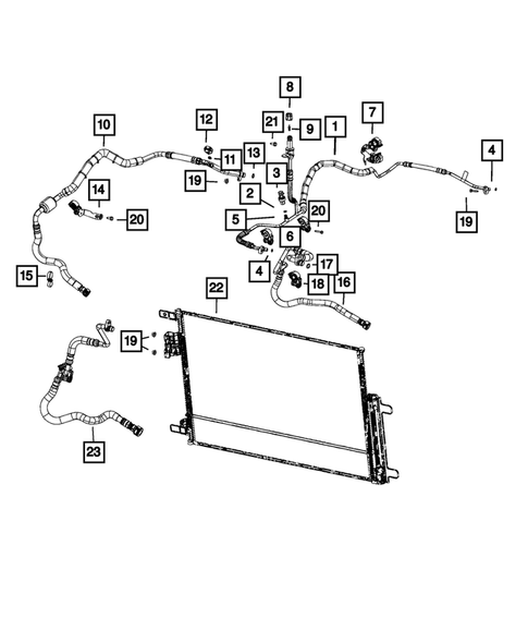 Air Conditioner and Heater Plumbing for 2020 Jeep Compass #2