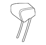 46597006008U53 - Body: Headrest for Mercedes-Benz Image