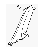 85890G3000TRY - Body: Quarter Pillar Trim for Hyundai: Elantra GT Image