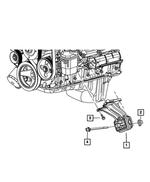 6508081AA - 4.7L Gas; Engine: Hex Flange Head Bolt for Mopar Image