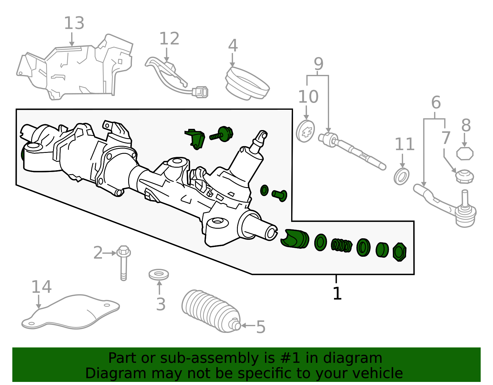 2015-2020 Acura TLX Rack And Pinion Assembly 53601-TZ3-A01 | OEM