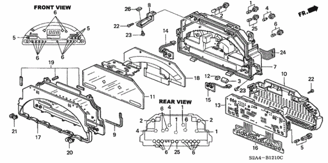 Meter Components (NS) (1) for 2001 Honda S2000 #0