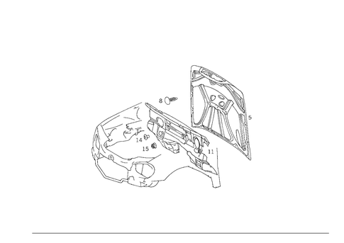 Engine Compartment Damping for 1998 Mercedes-Benz ML 320 #0