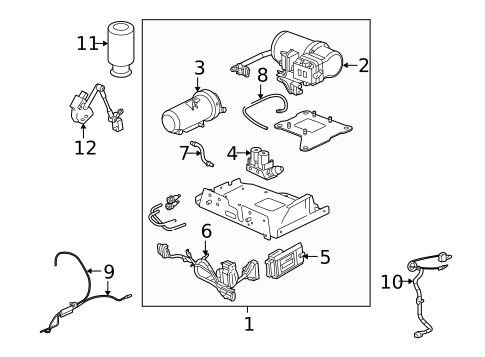 Auto Leveling Components for 2005 Hummer H2 #0