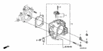 21511PVJ000 - Engine: STAY, BREATHER for Honda Image image