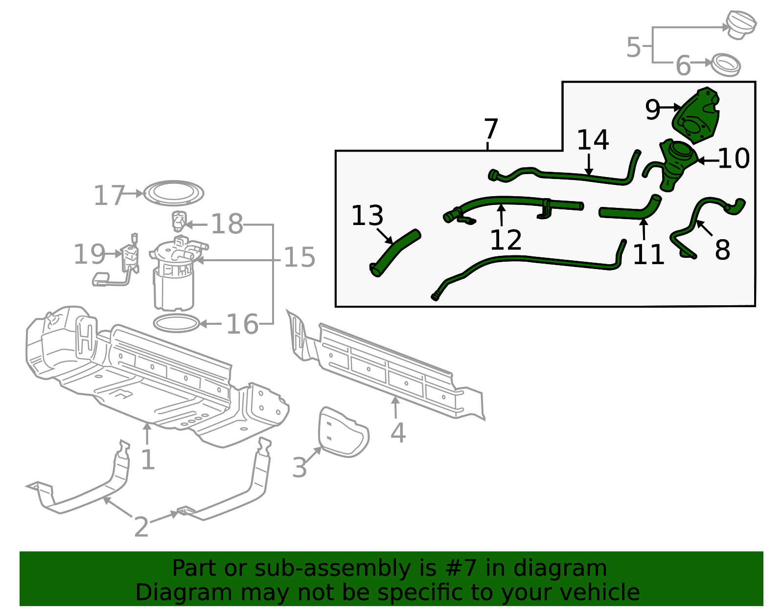 22951218 - 2007-2014 GM - Fuel Tank Filler Pipe | Partners Chevy