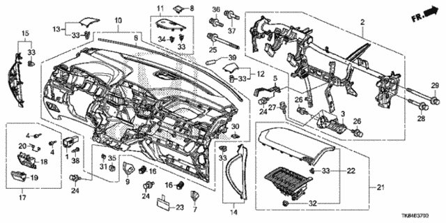 Instrument Panel for 2015 Honda Odyssey #0