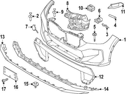 Bumper & Components - Front for 2024 BMW X1 #1