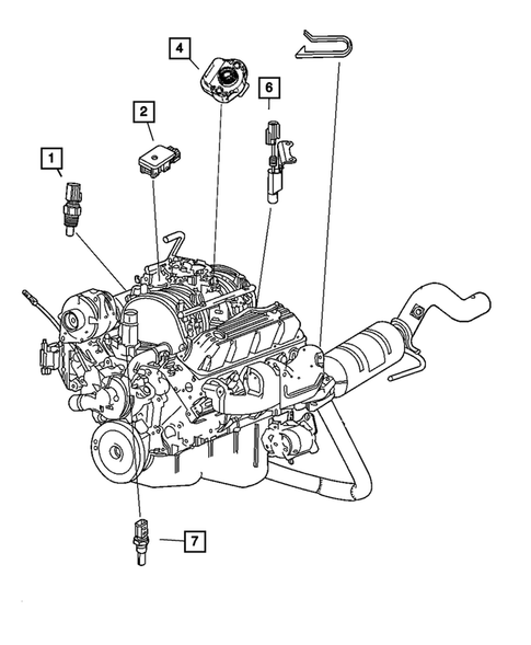 Sensors for 2004 Dodge Durango #4