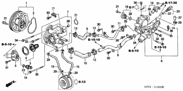Water Pump - Sensor for 2000 Honda Insight #0
