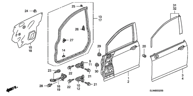 Front Door Panels for 2007 Honda Fit #0