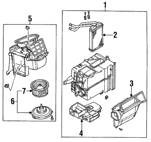 Heater Components for 1990 Toyota Corolla #0